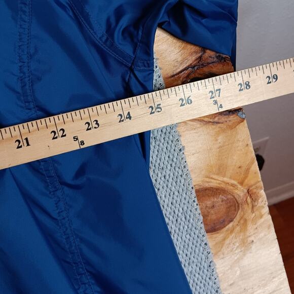 Nike Vintage Windbreaker Jacket XL Blue Y2K Embroidered Swoosh Track Performance - Picture 12 of 15